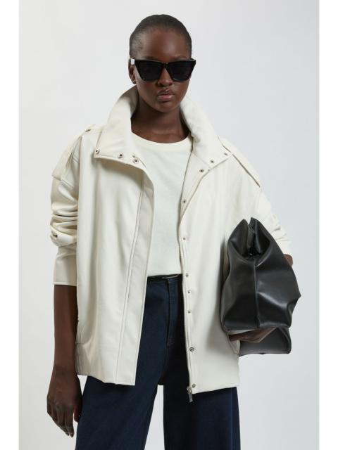 KAREN MILLEN Faux Leather Relaxed Cocoon Jacket