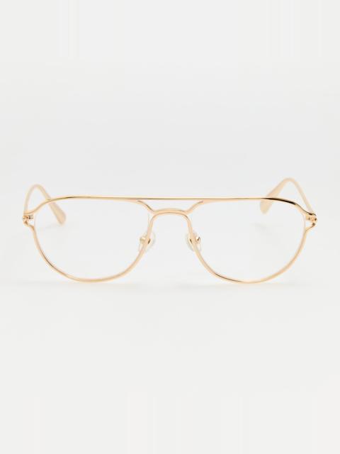 LINDA FARROW Acapulco Optical in Light Gold