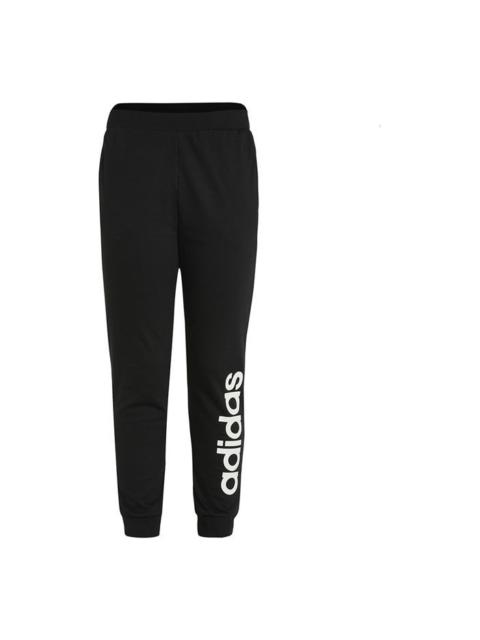 adidas adidas neo M Ce Logo Tp1 Athleisure Casual Sports Knit Bundle Feet Long Pants Black GP4896
