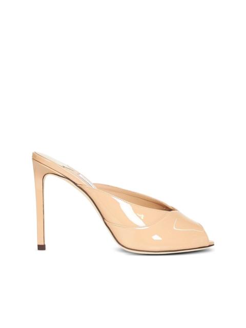 100mm Brigitte Mule heeled sandals