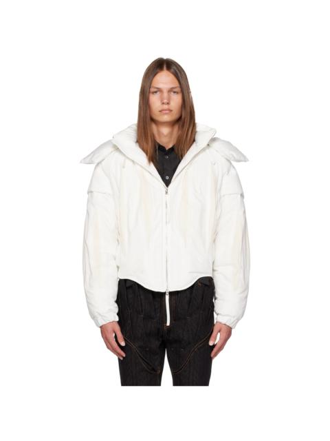 JUNTAE KIM White Slashed Down Jacket