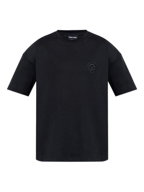 GIORGIO ARMANI logo plaque T-shirt