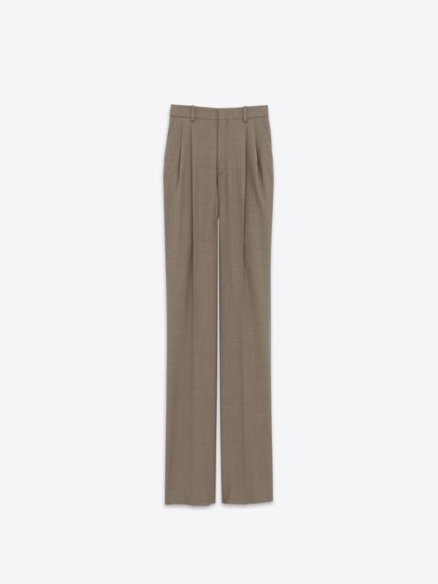 SAINT LAURENT high-waisted pants in wool