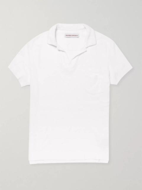 ORLEBAR BROWN Slim-Fit Camp-Collar Cotton-Terry Polo Shirt
