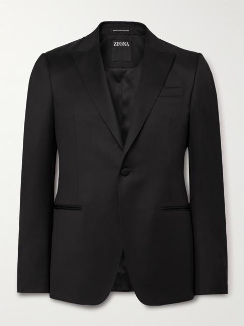 ZEGNA Slim-Fit Satin-Trimmed Wool and Mohair-Blend Tuxedo Jacket