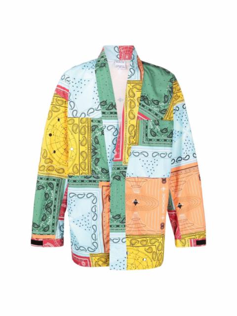 bandana-print lightweight jacket