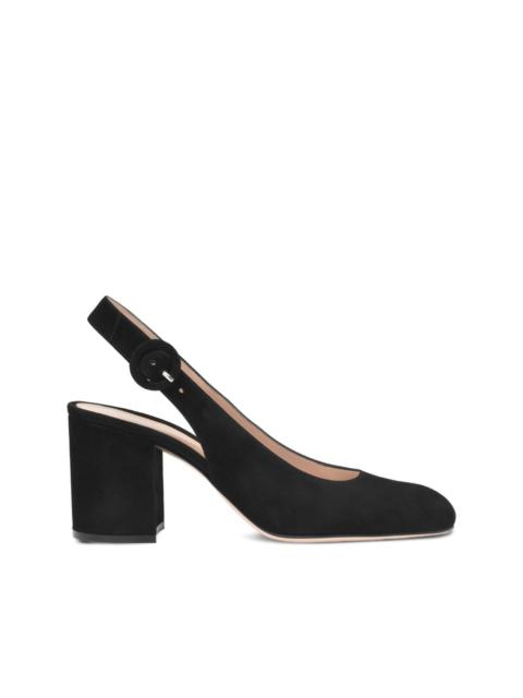 slingback block-heel pumps