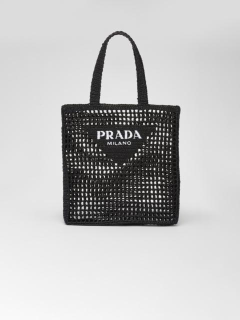 Crochet tote bag with logo