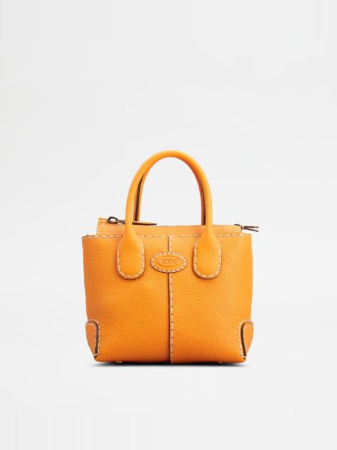 Tod's TOD'S DI BAG IN LEATHER MINI - ORANGE