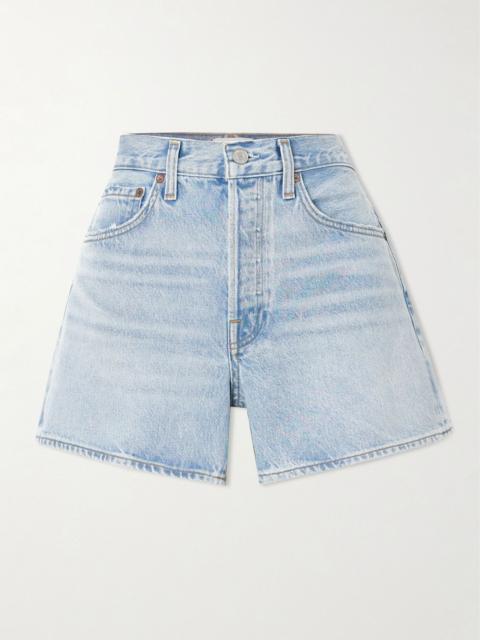AGOLDE Parker Long Clean denim shorts Mid denim