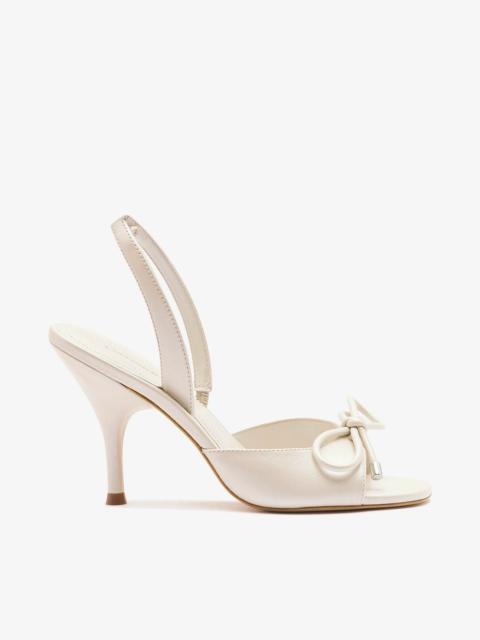 Larroudé Lady Sandal Pearl Leather
