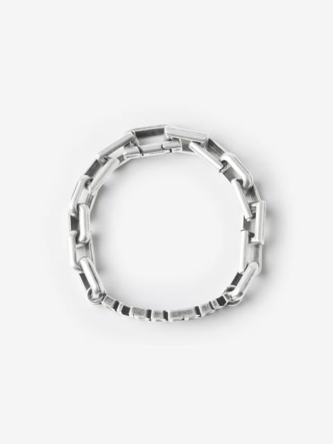 Burberry Logo Detail Palladium-plated Chain-link Bracelet