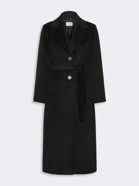 WEEKEND Max Mara BRONTE Wool and alpaca teddy long coat - BLACK