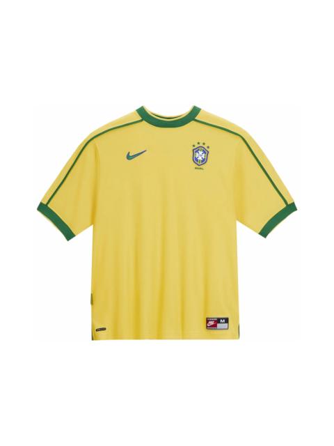 Nike Nike Brazil 1998 Reissue Soccer Replica Jersey Varsity Maize/Pine Green