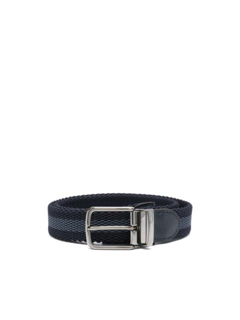 Paul & Shark leather-trim belt