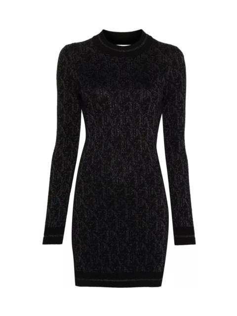 Palm Angels MONOGRAM JACQUARD MINI DRESS