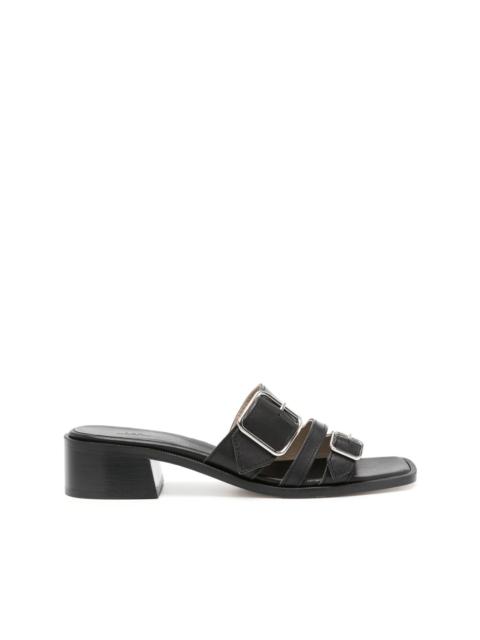 A.P.C. Aly Ã Talon 50mm leather mules