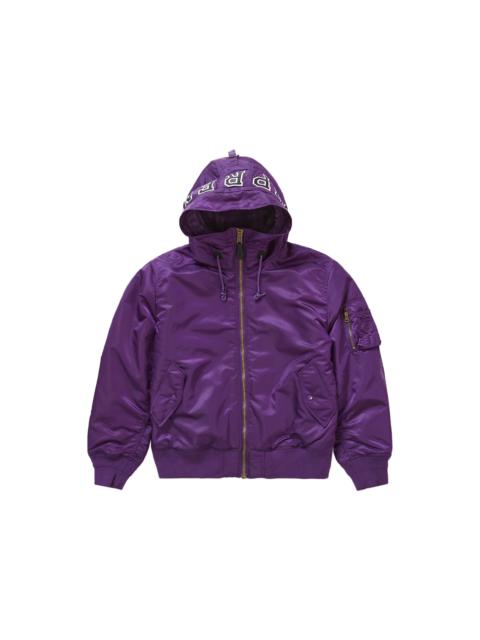 Supreme Hooded MA-1 Purple