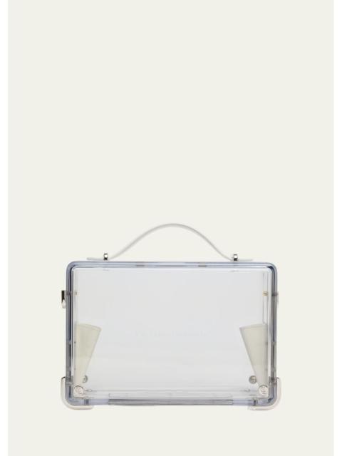 Christian Louboutin Men's Tactical Transparent Canopy Logo Briefcase