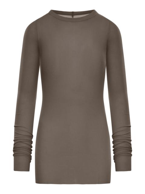 Rick Owens RIBBED SWEATER IN SEMI-TRANSPARENT FABRIC