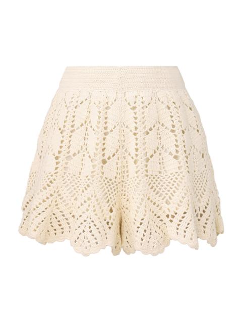 Zimmermann AWAKEN LACE CROCHET SHORT
