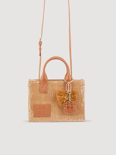 Sandro Small sequin Kasbah tote bag