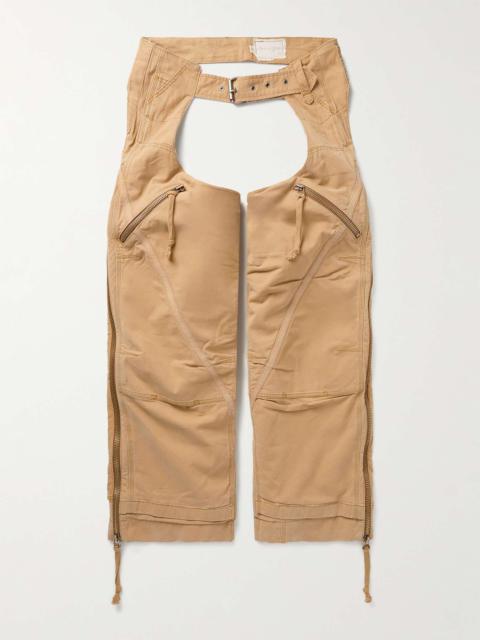 Greg Lauren Wide-Leg Cotton-Canvas Chaps