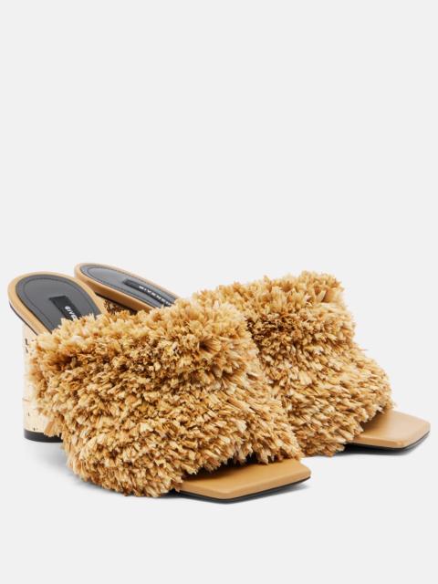 Givenchy Tape raffia-effect mules