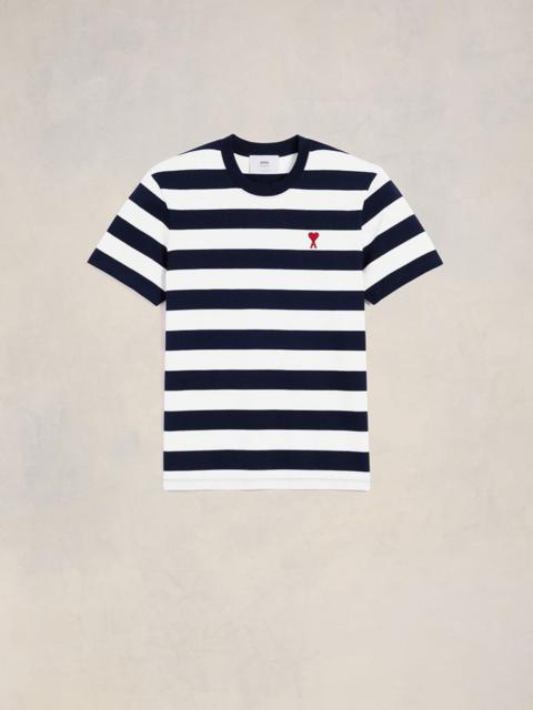 AMI Paris Striped Ami de Coeur T-shirt