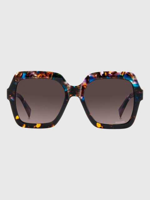 Missoni Missoni Seasonal squared acetate sunglasses