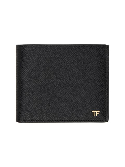 TOM FORD Black Small Grain Leather Bifold Wallet