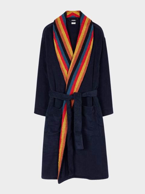 Paul Smith Men's Artist Stripe Cotton Terry Robe