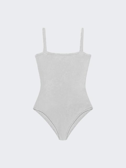 CALLE DEL MAR Knit One Piece Bodysuit Silver