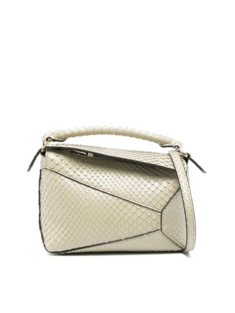 Puzzle Edge mini leather handbag