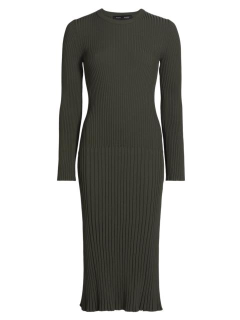 Proenza Schouler Women's Kenna Rib-Knit Midi-Dress - Fatigue
