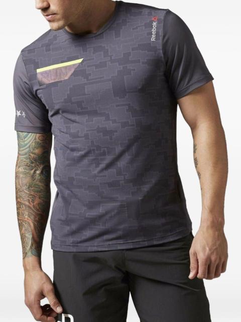 Reebok patterned running T-shirt