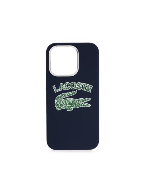 LACOSTE logo-print iPhone 15 case