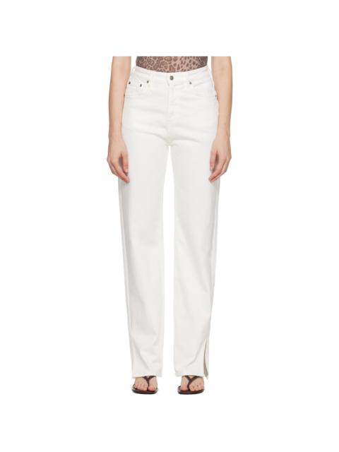 Ksubi Off-White Playback Splits Jeans