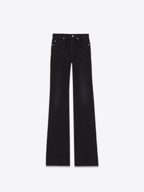 SAINT LAURENT 70's jeans in black denim