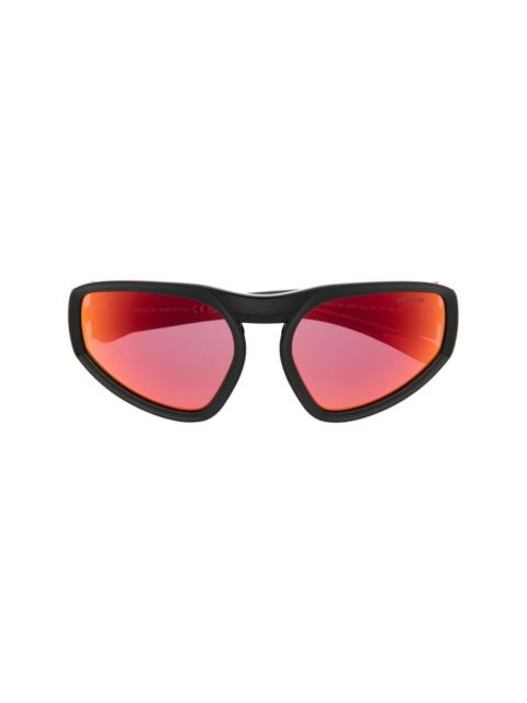 Moncler Pentragra shield-frame sunglasses