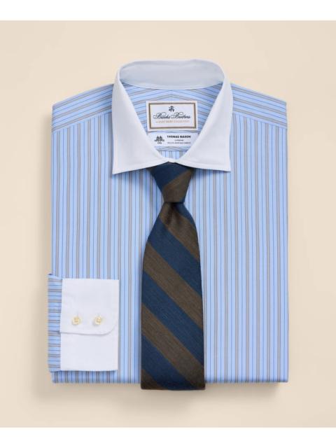 Brooks Brothers Brooks Brothers X Thomas Mason® Cotton English Spread Collar, Striped Dress Shirt