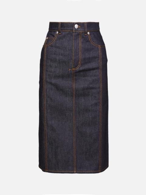 Alexander McQueen Denim Skirt