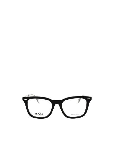 BOSS square-frame glasses