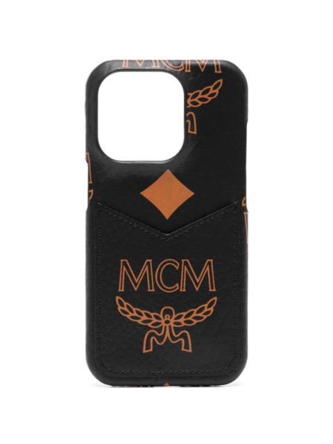 MCM Aren Visetos-print iPhone 15 Pro phone case