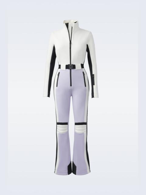 MACKAGE BRIE Agile-360 belted bonded fleece belted ski suit