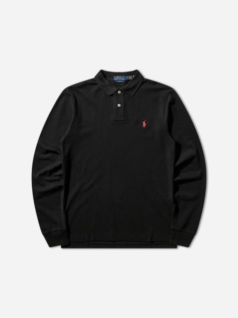 Polo Ralph Lauren Men's Slim Fit Mesh Longsleeve Polo Black