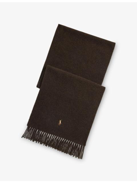 Polo Ralph Lauren SIG Fringed Wool Scarf