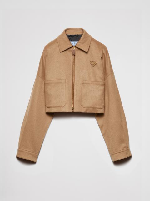 Prada Camel-hair blouson jacket