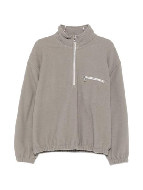 RIER half-zip fleece sweatshirt