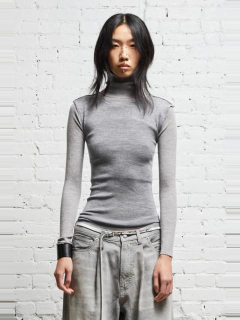 R13 TURTLENECK TWIN SET - MULTI-GREY